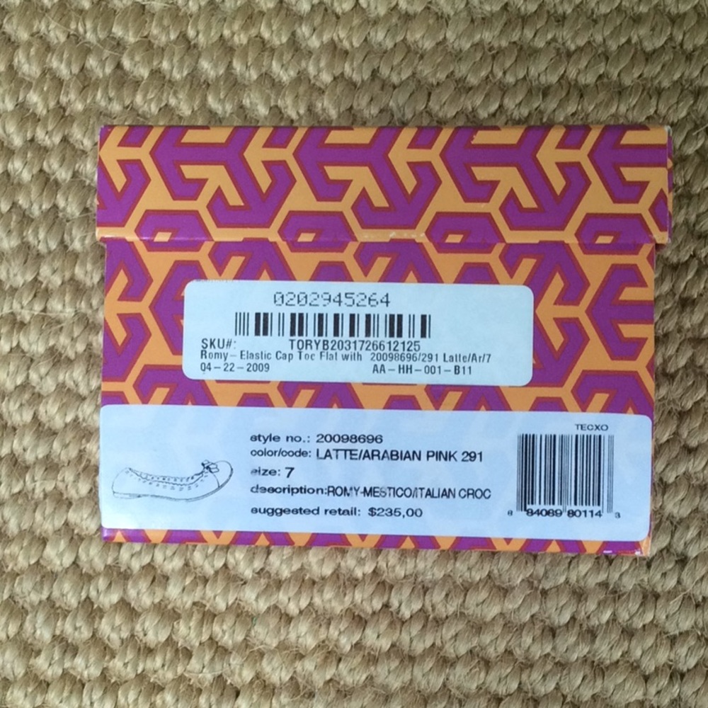 💕HOST PICK💕Tory Burch Romy Elastic Cap Toe Flat - Size 7 - Picture 4 of 4